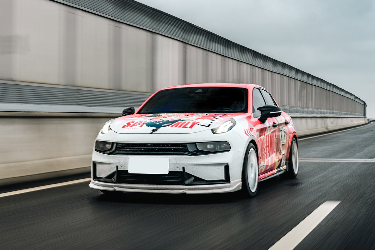 Lynk & Co 03 fitted with Makstton MST CK70 wheels, installation view 3