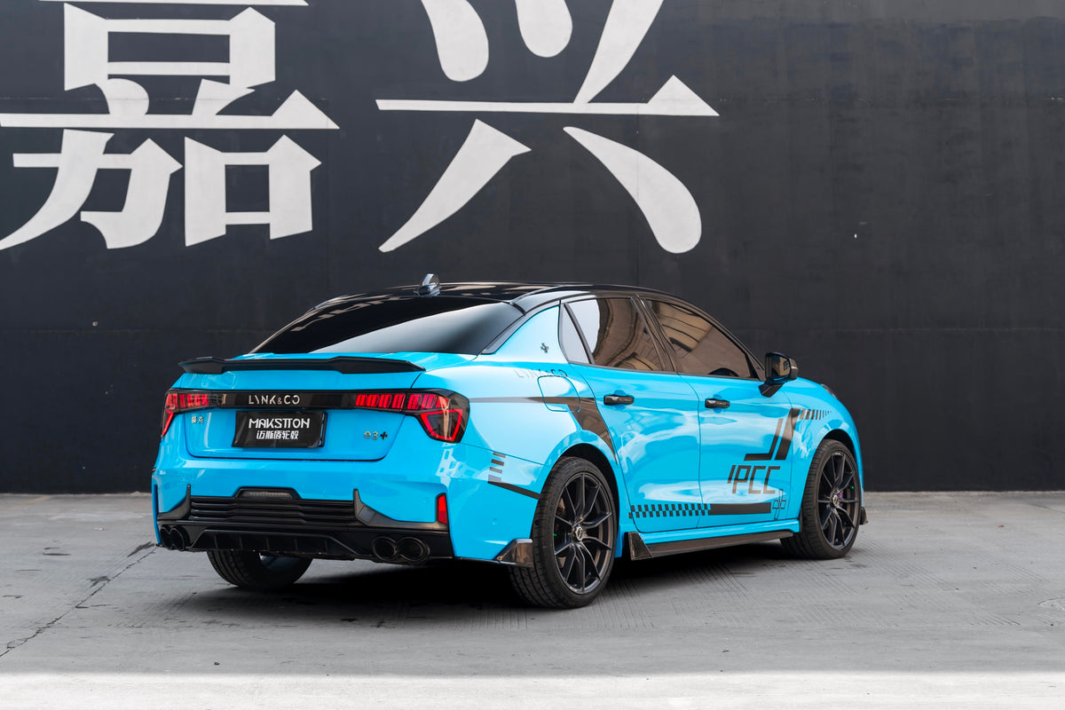 Lynk & Co 03+ fitted with Makstton FF 011 wheels, installation view 3