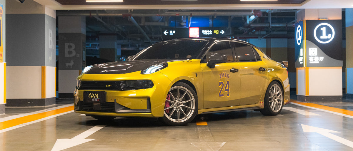 Lynk & Co 03+ fitted with Makstton FF 011 wheels, installation view 2