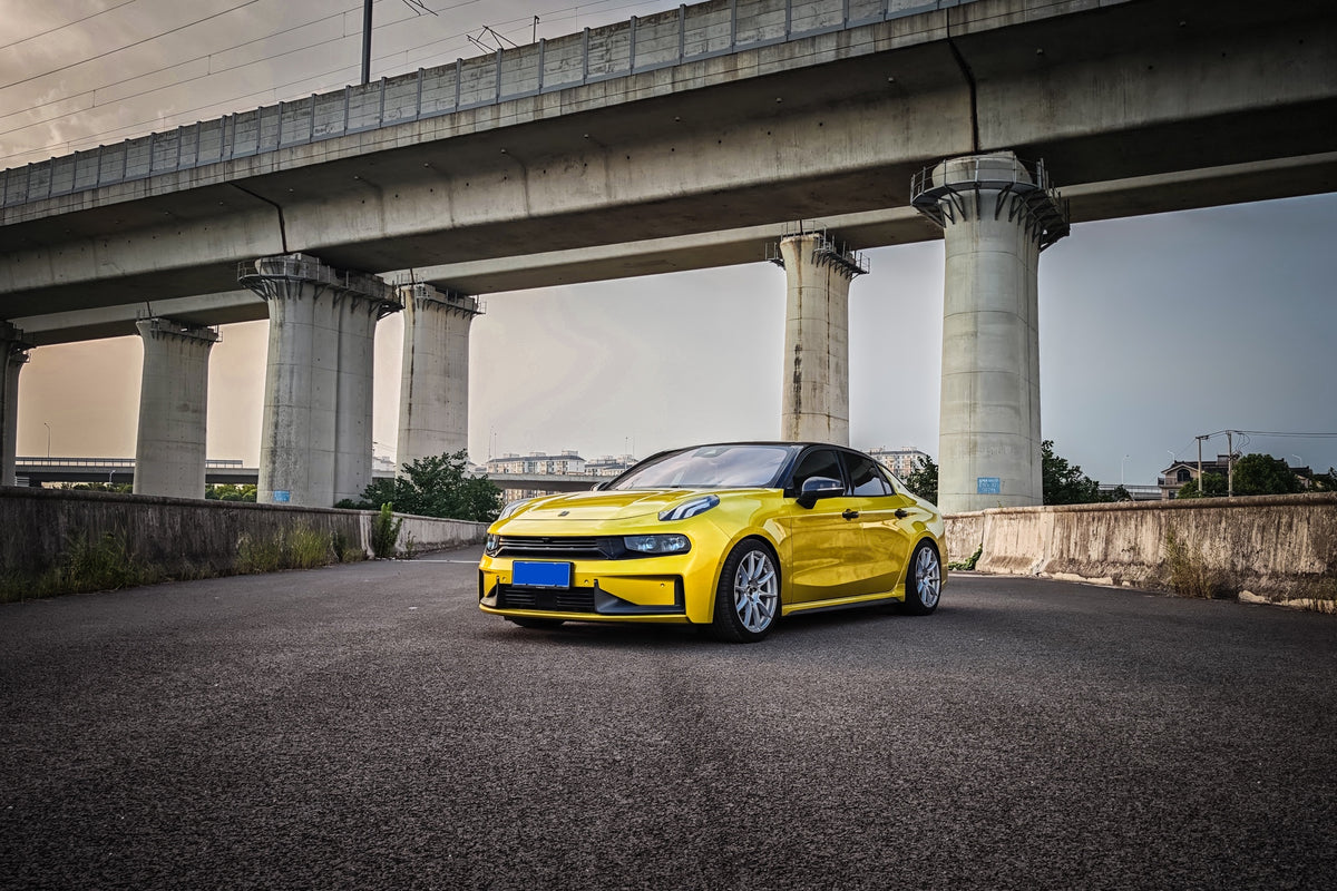 Lynk & Co 03+ fitted with Makstton FF FK75 wheels, installation view 3