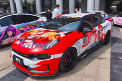 Lynk & Co 03+ fitted with Makstton FF FK75 wheels, installation view 2