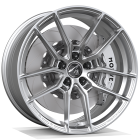 Makstton MST 713 low-pressure cast wheel in gloss silver finish
