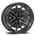 Makstton N40° FG BLT6 custom-forged off-road wheel in gunmetal with a machined face