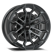 Makstton N40° FG BLT6 custom-forged off-road wheel in gunmetal with a machined face