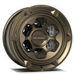 Makstton N40° FG HV6 custom-forged off-road wheel with the Standard Finish in bronze