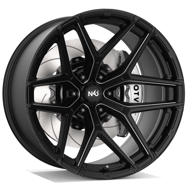 Makstton N40° FK07RK TC flow-formed off-road wheel in matte black with a machined edge finish