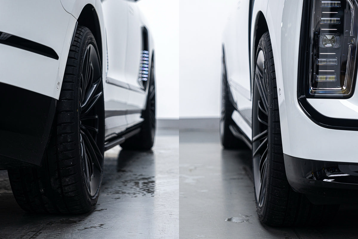 NIO ES9 fitted with Makstton FG RE08 wheels, installation view 3