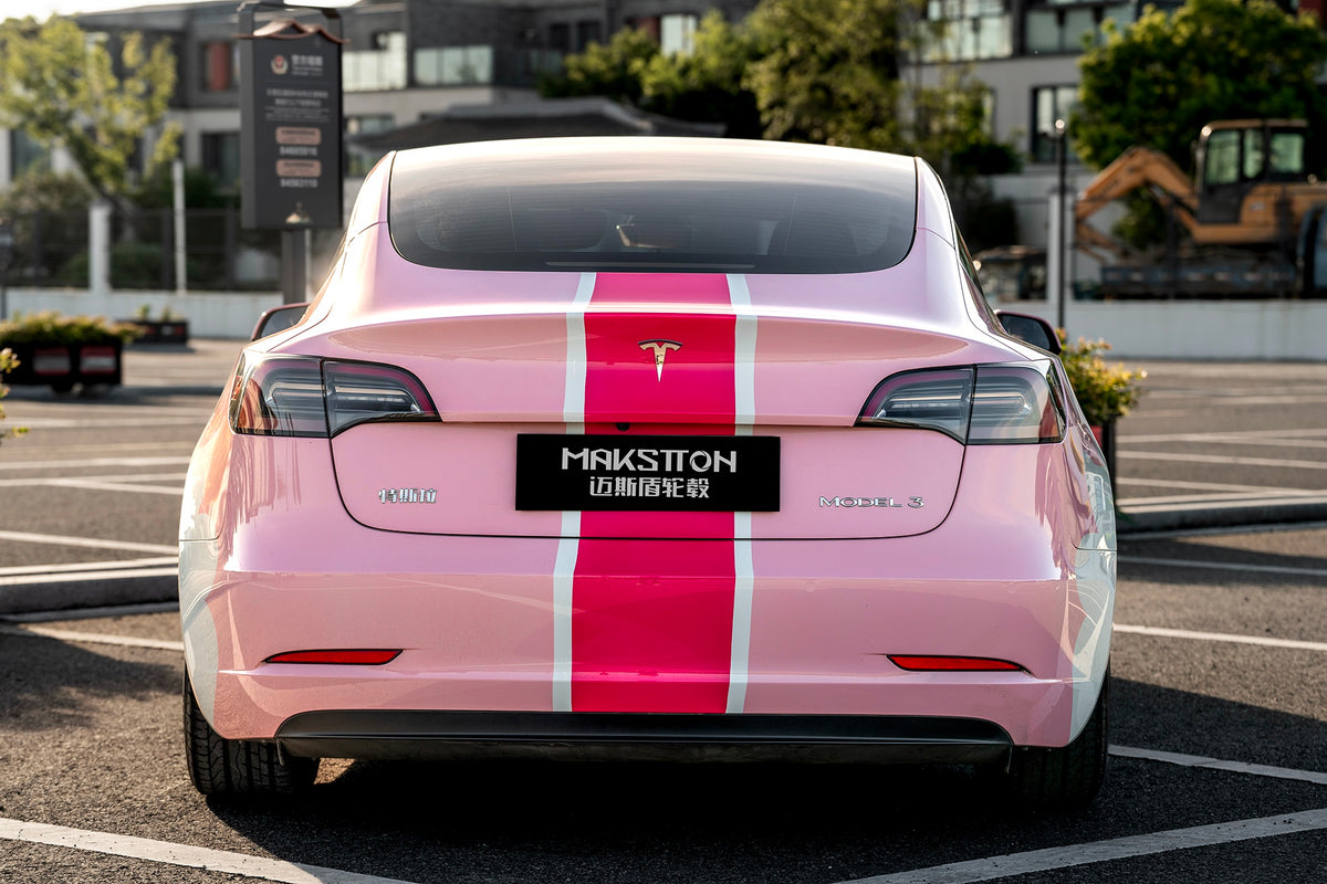 Tesla MODEL 3 fitted with Makstton FF FK07 wheels, installation view 4