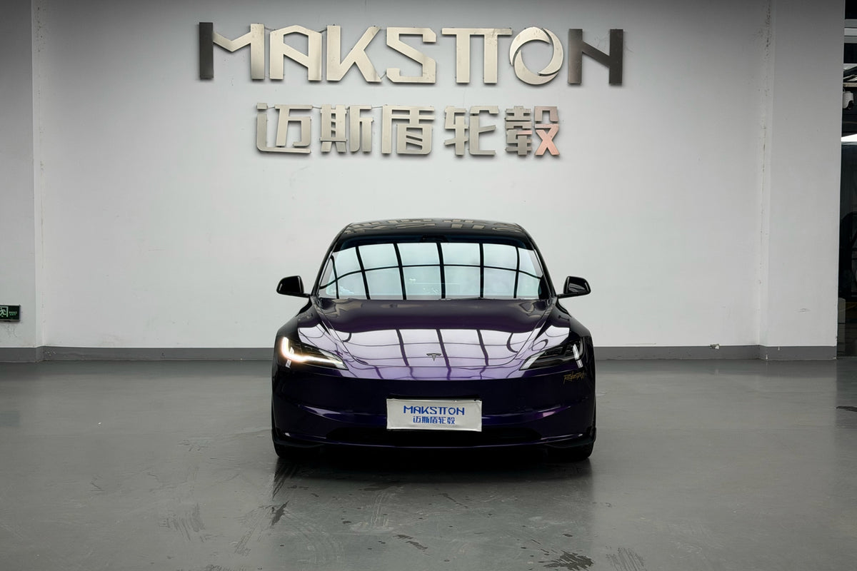 Tesla MODEL 3 fitted with Makstton FF MR6 wheels, installation view 8