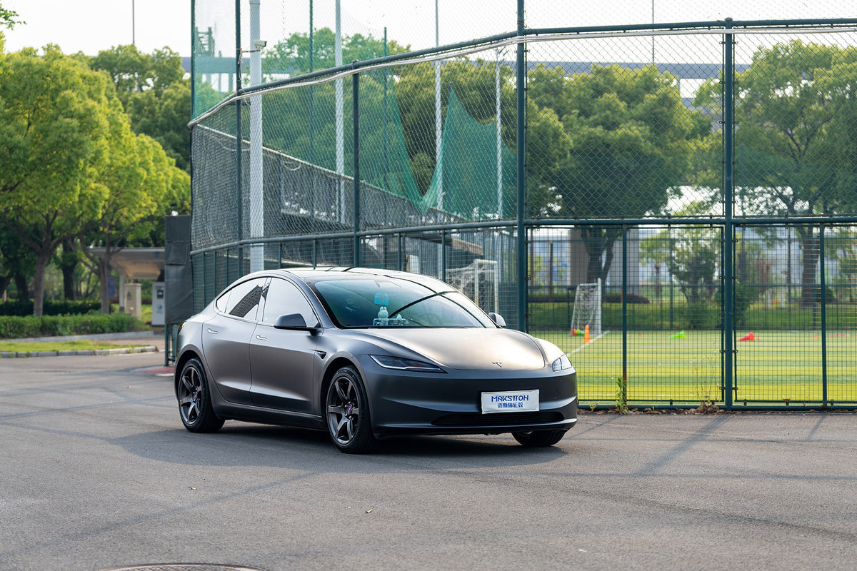 Tesla MODEL 3 fitted with Makstton FF MR6 wheels, installation view 7