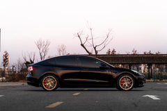 Tesla MODEL 3 fitted with Makstton FG FK07 wheels, installation view 1