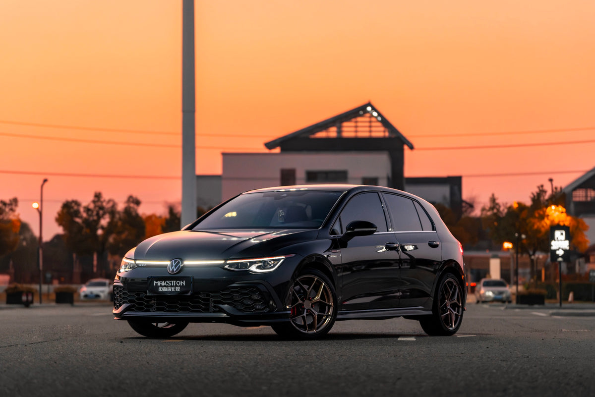 Volkswagen GOLF GTI 8TH GEN fitted with Makstton FF FK07 wheels, installation view 2