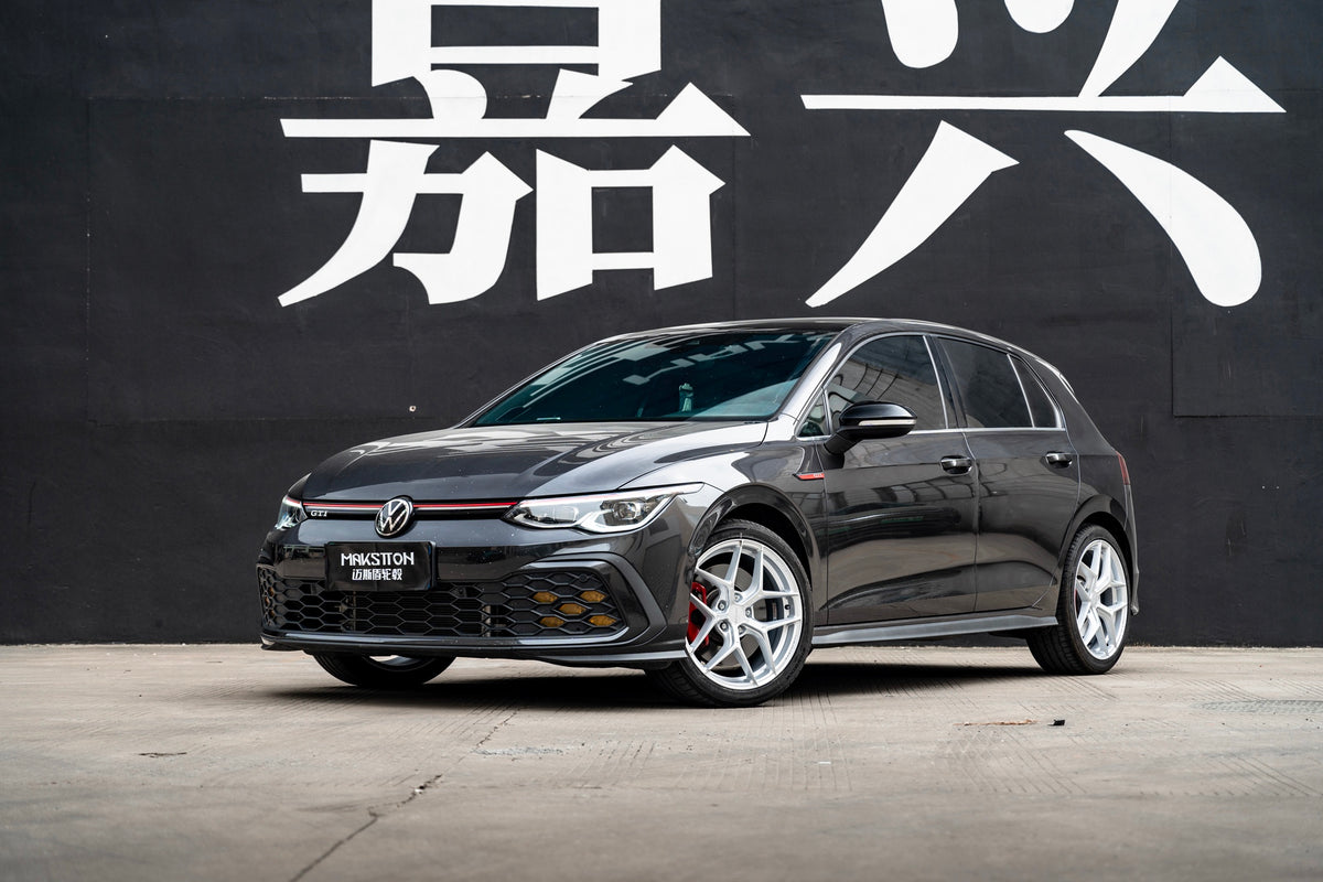 Volkswagen GOLF GTI 8TH GEN fitted with Makstton FF FK07 wheels, installation view 2
