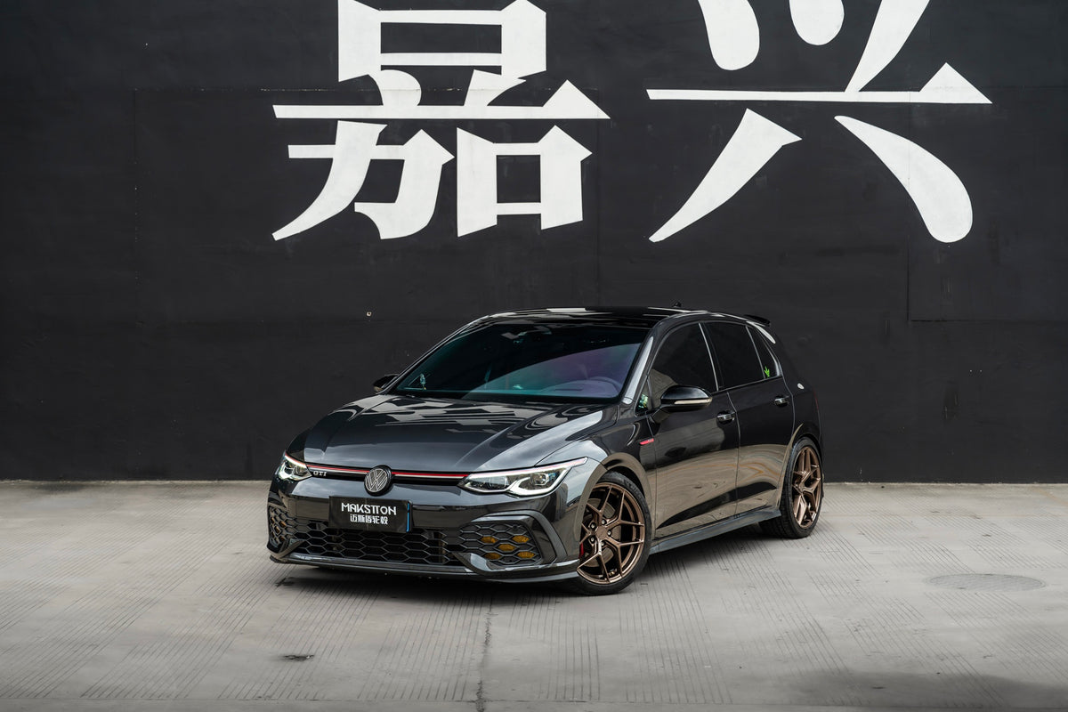 Volkswagen GOLF GTI 8TH GEN fitted with Makstton FF FK07 wheels, installation view 2