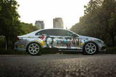 Volkswagen Lamando fitted with Makstton FF MR7 wheels, installation view 1