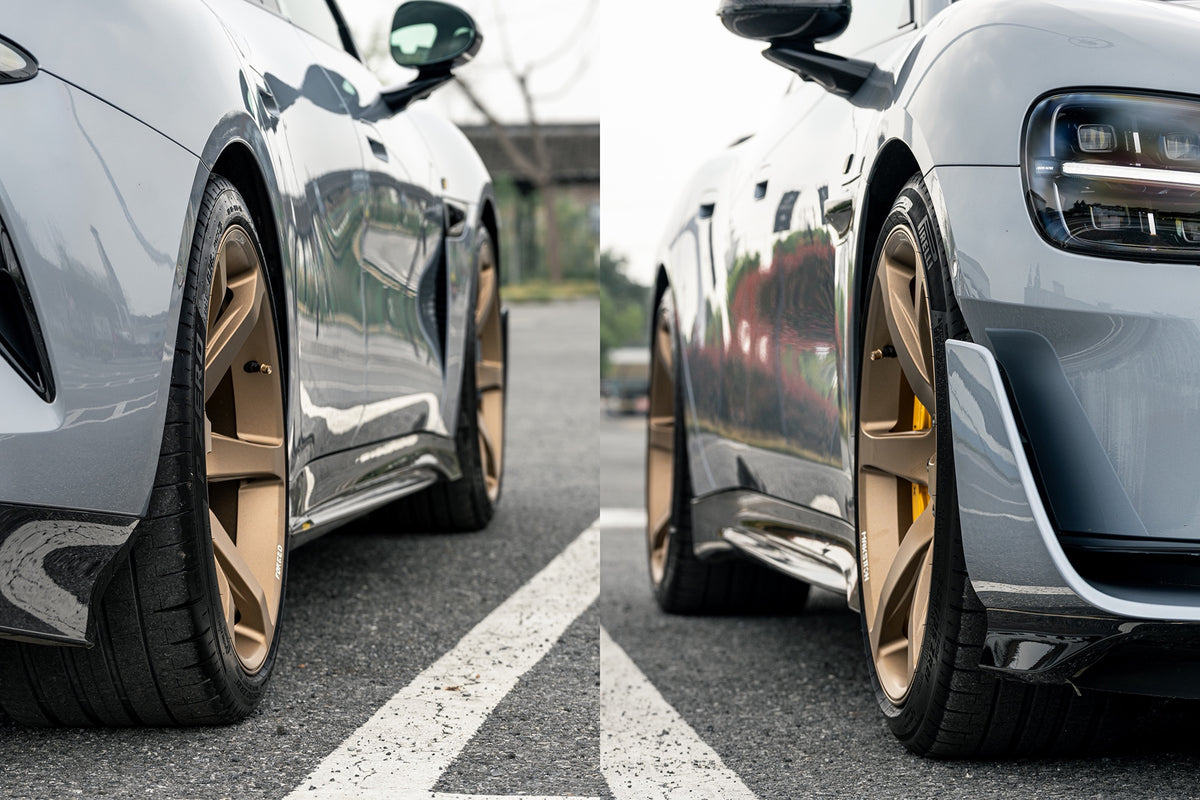 Xiaomi SU7 ULTRA fitted with Makstton FG MR6 wheels, installation view 6