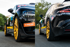 Xiaomi SU7 Ultra fitted with Makstton FG RE07 wheels, installation view 6