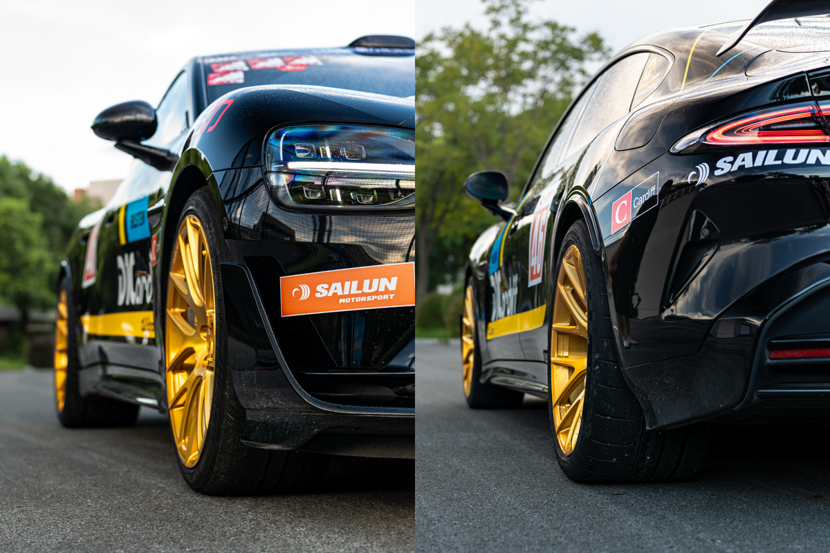 Xiaomi SU7 Ultra fitted with Makstton FG RE07 wheels, installation view 6