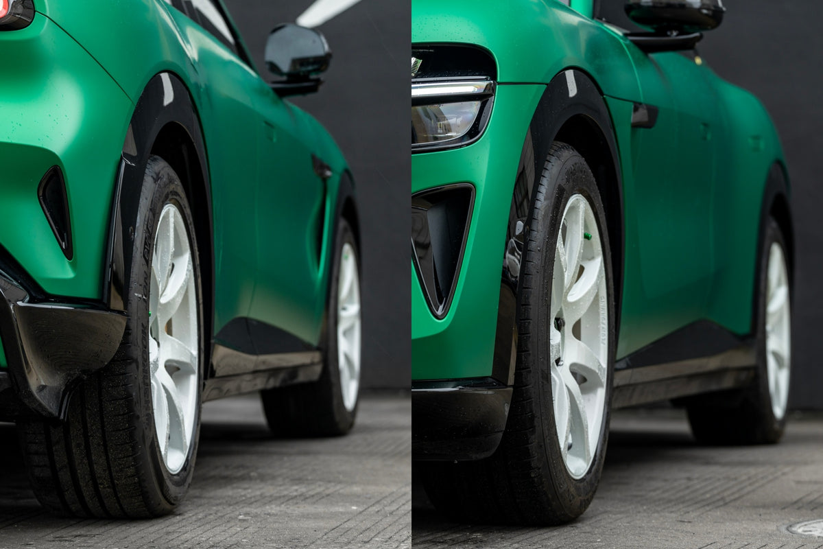 Xiaomi YU7 fitted with Makstton FF MR7 wheels, installation view 7