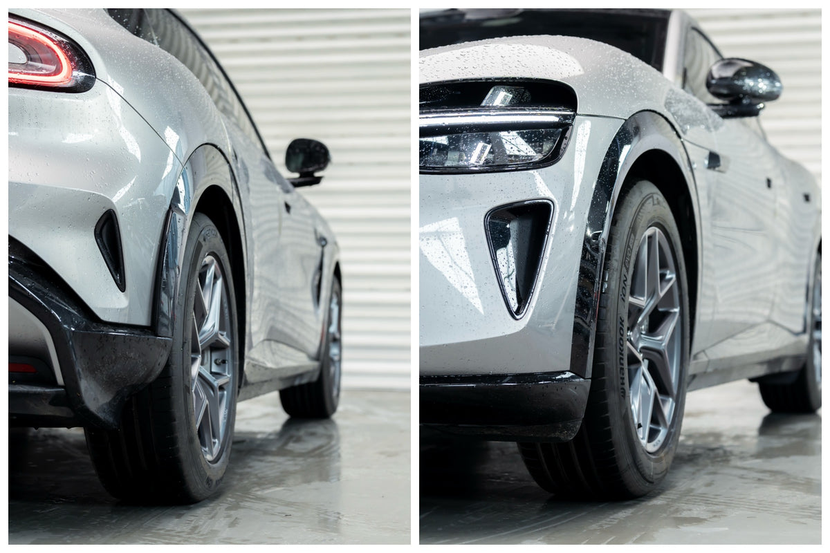 Xiaomi YU7 fitted with Makstton FG FK07RL wheels, installation view 6