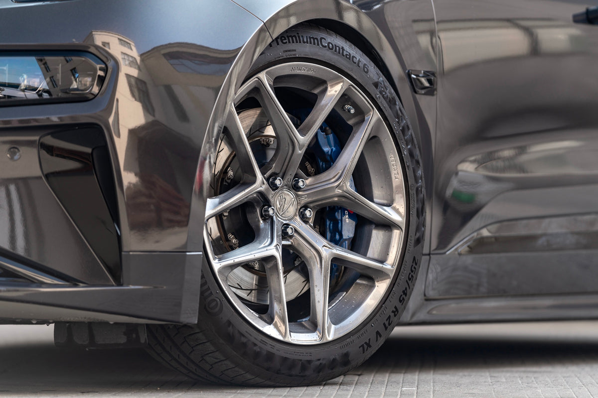 Zeekr 001 fitted with Makstton FG FK07R wheels, installation view 6