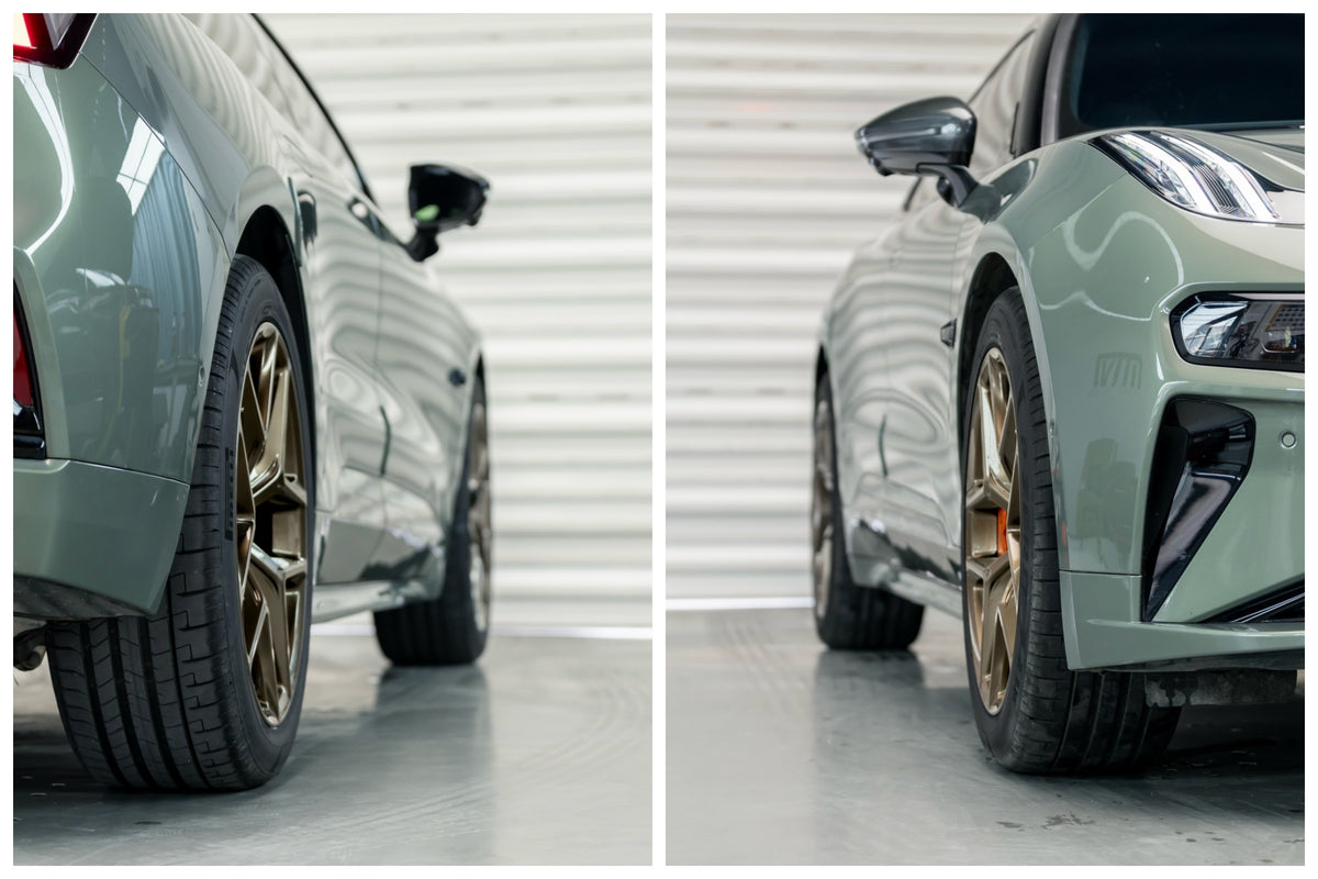 Zeekr 001 fitted with Makstton FG FK07RL wheels, installation view 7
