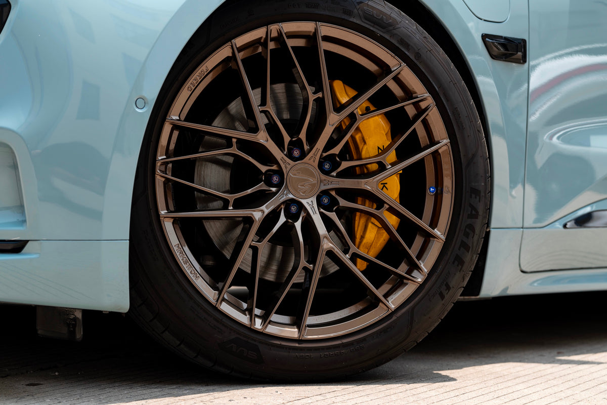 Zeekr 001 fitted with Makstton FG FK08 wheels, installation view 6